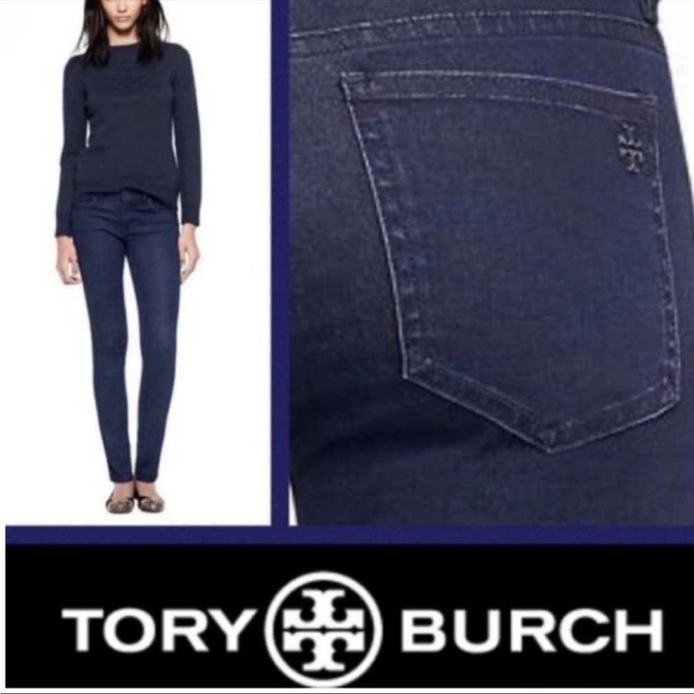 Tory Burch Skinny Darkwash Jean Leggings